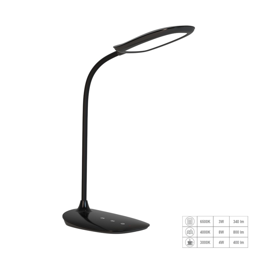 Prezent 31218 - LED Dimmable touch flexible table lamp HEKA LED/10W/230V 3000-6500K