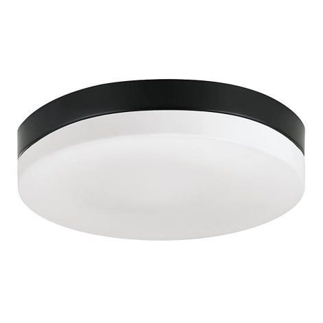 Prezent 67114 - Bathroom ceiling light PILLS 1xE27/60W/230V IP44 black