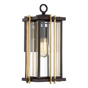 Quoizel - Outdoor wall light GOLDENROD 1xE27/100W/230V IP44 black/gold