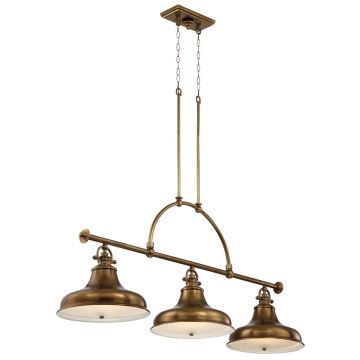 Quoizel - Chandelier on a chain EMERY 3xE27/100W/230V brass