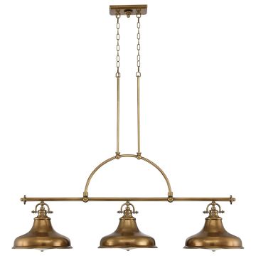 Quoizel - Chandelier on a chain EMERY 3xE27/100W/230V brass