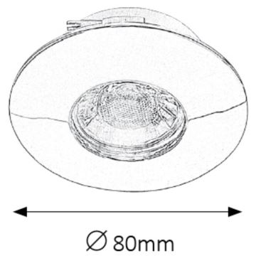 Rabalux - SET 3xLED bathroom suspended ceiling light 3xLED/4W/230V