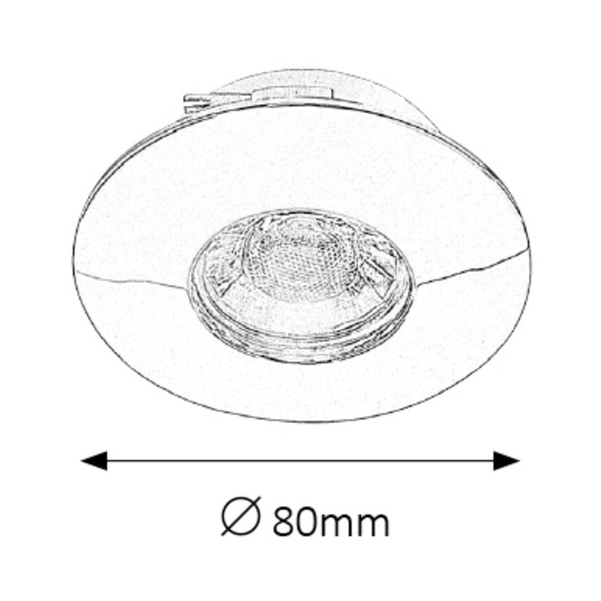 Rabalux - SET 3xLED bathroom suspended ceiling light 3xLED/4W/230V