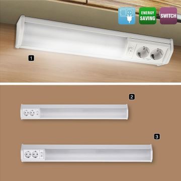 Rabalux - Under kitchen cabinet light with sockets G13/15W/230V