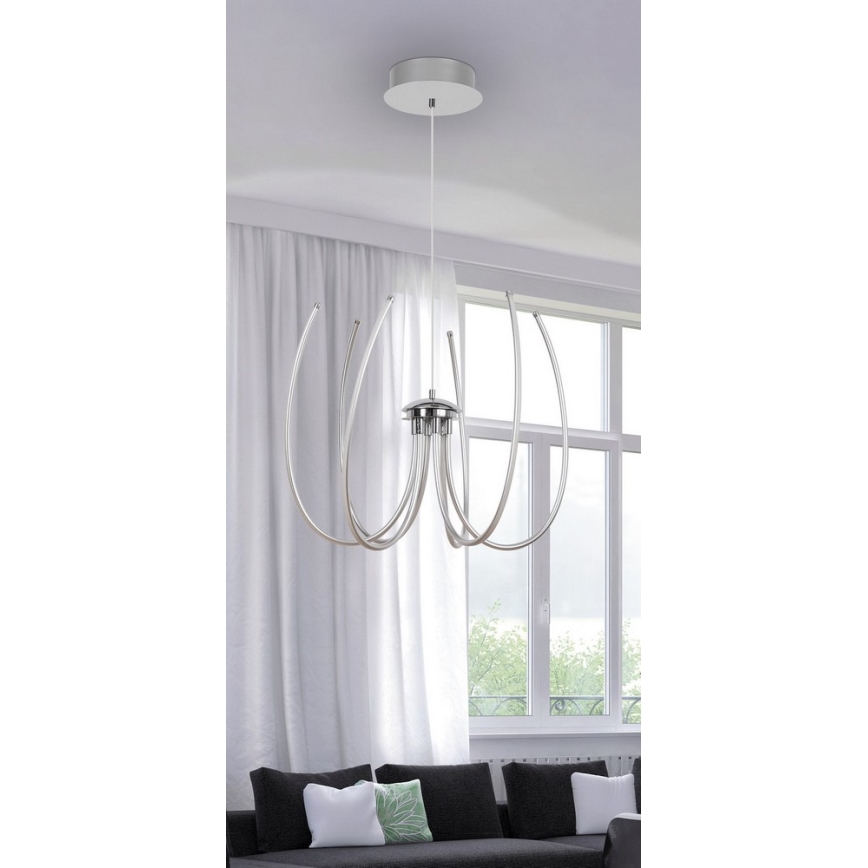 Rabalux 2434 - LED chandelier ALISHA LED/62W/230V silver