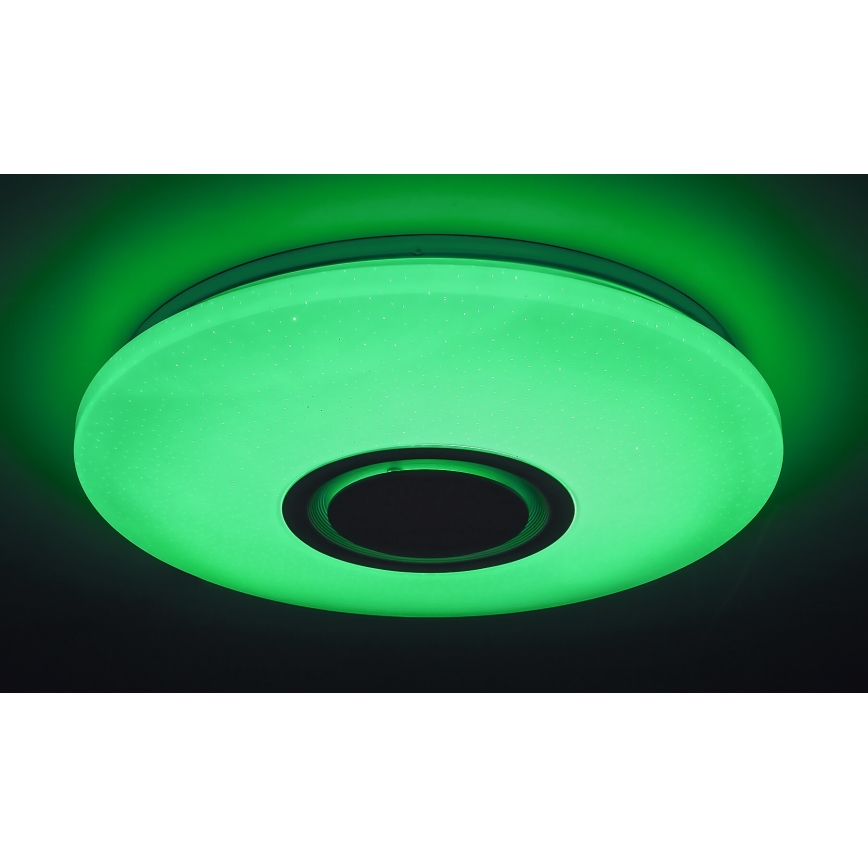 Rabalux - LED RGB Dimmable ceiling light wtih a speaker LED/24W/230V Wi-Fi + remote control