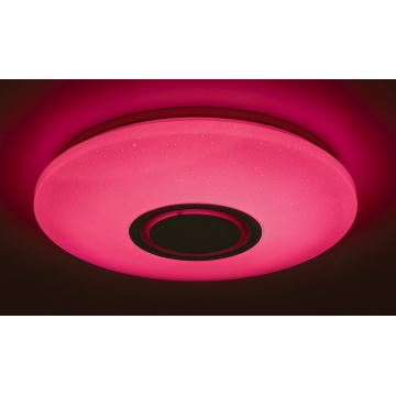 Rabalux - LED RGB Dimmable ceiling light wtih a speaker LED/24W/230V Wi-Fi + remote control