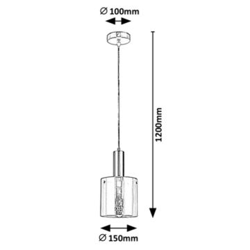 Rabalux - Chandelier on a string DONATI 1xE27/60W/230V