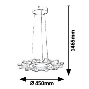 Rabalux - LED Chandelier on a string FELICITY LED/30W/230V