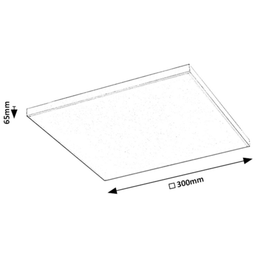 Rabalux - LED RGB Dimmable ceiling light LED/18W/230V 3000-6500K 30x30 cm + remote control