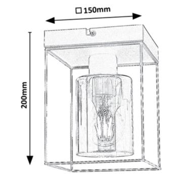 Rabalux - Ceiling light 1xE27/25W/230V