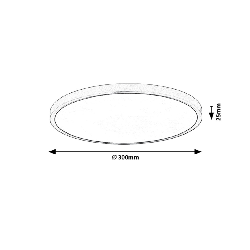 Rabalux - LED Ceiling light LED/24W/230V 4000K d. 30 cm white