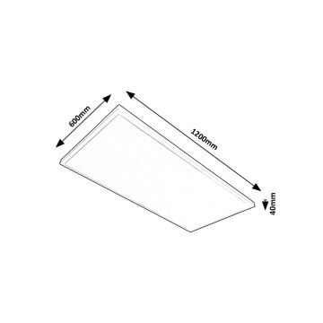 Rabalux - LED Surface-mounted panel LED/80W/230V 4000K 120x60 cm