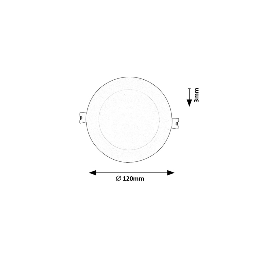 Rabalux - LED Recessed light LED/6W/230V d. 12 cm white