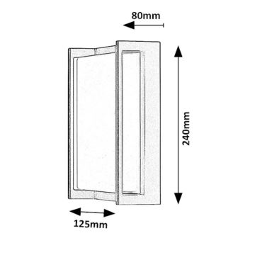 Rabalux - Outdoor wall light 1xE27/12W/230V IP44