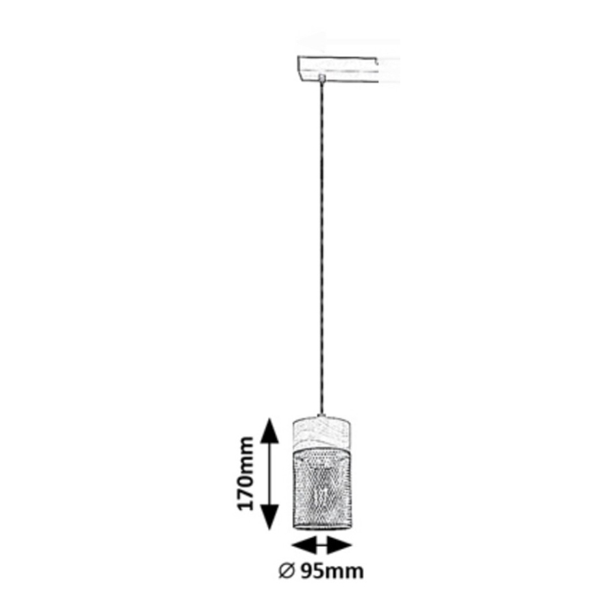 Rabalux - Chandelier on a string 1xE27/25W/230V beech