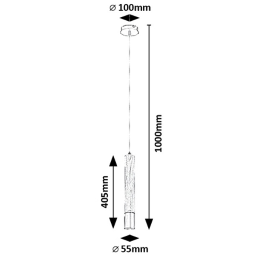 Rabalux - Chandelier on a string 1xGU10/50W/230V beech