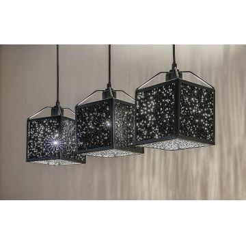 Rabalux - Chandelier on a string 3xE27/40W/230V black