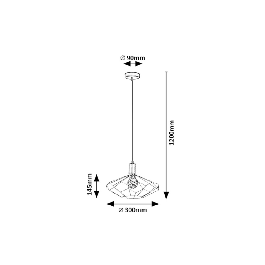 Rabalux - Chandelier on a string 1xE27/40W/230V