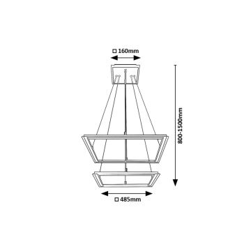 Rabalux - LED Chandelier on a string 2xLED/24W/230V 3000K