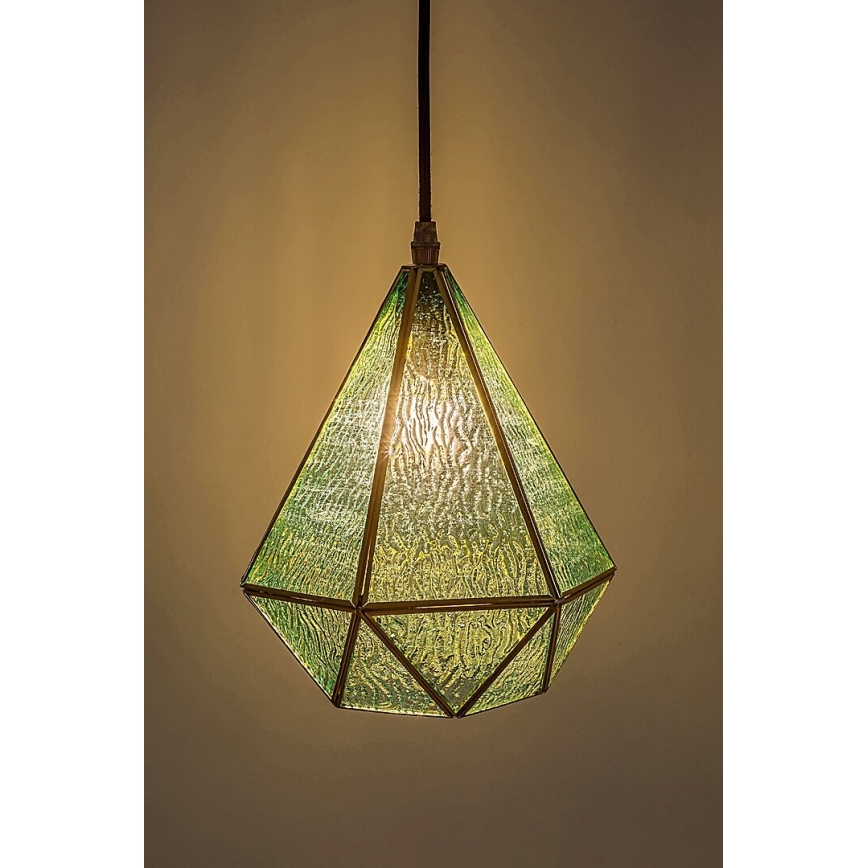 Rabalux - Chandelier on a string 1xE14/40W/230V blue/gold