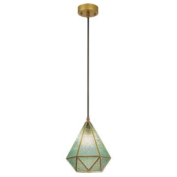 Rabalux - Chandelier on a string 1xE14/40W/230V blue/gold