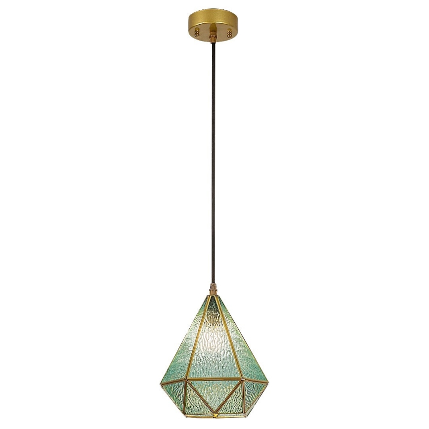 Rabalux - Chandelier on a string 1xE14/40W/230V blue/gold