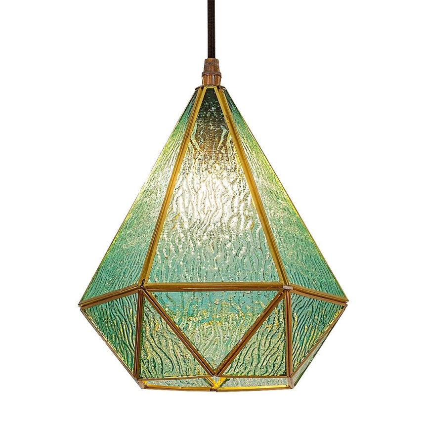 Rabalux - Chandelier on a string 1xE14/40W/230V blue/gold