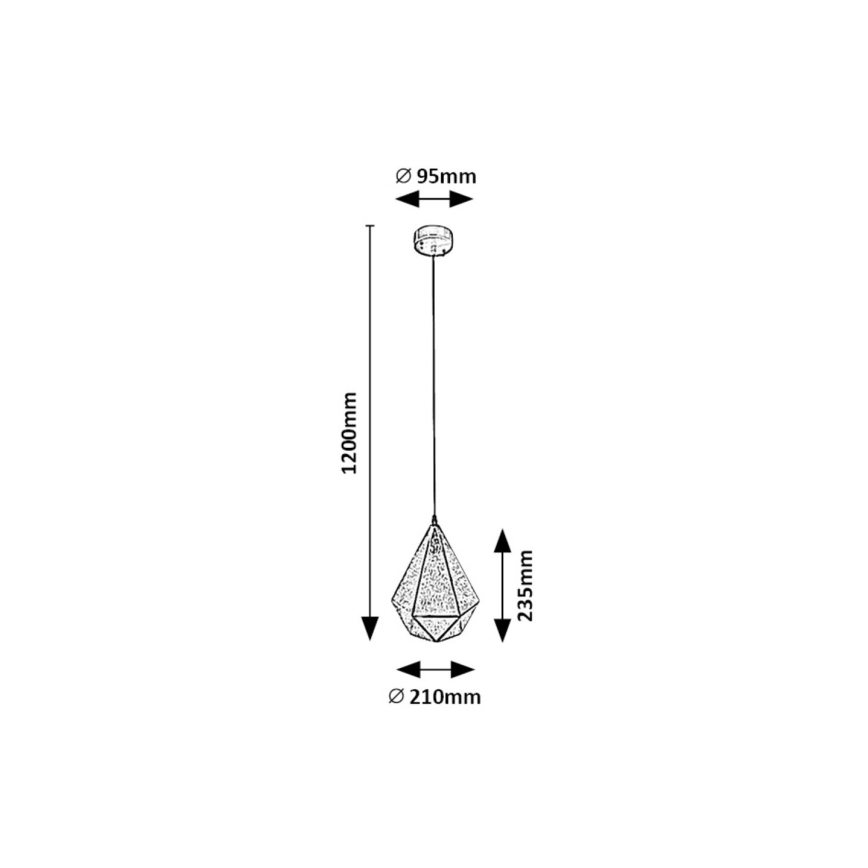 Rabalux - Chandelier on a string 1xE14/40W/230V gold