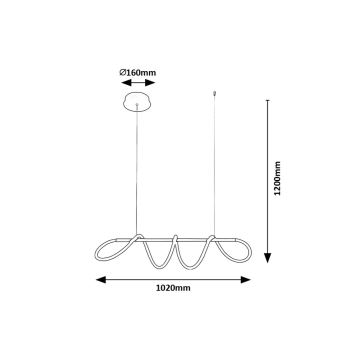 Rabalux - LED Chandelier on a string LED/40W/230V 4000K