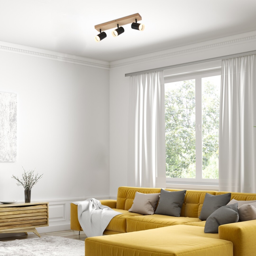 Rabalux - Ceiling spotlight 3xGU10/5W/230V oak