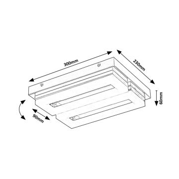 Rabalux - LED Bathroom ceiling light LED/24W/230V 4000K IP44