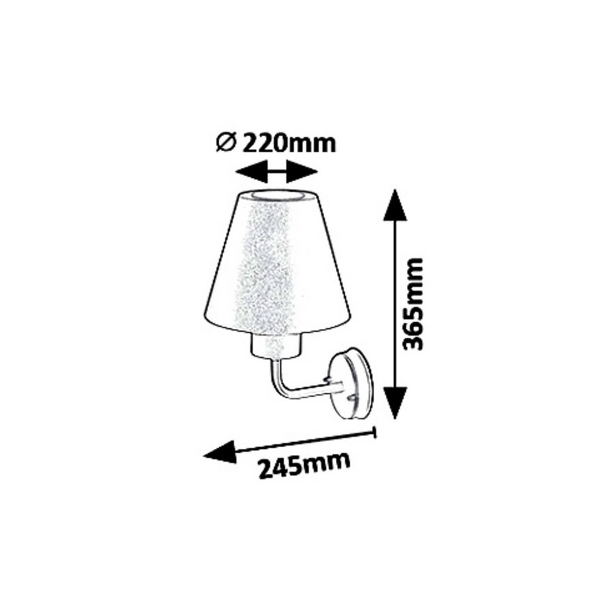 Rabalux 8844 - Outdoor wall light FAVARA 1xE27/14W/230V IP44