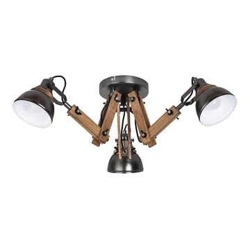 Rabalux - Attached chandelier 3xE14/15W/230V black