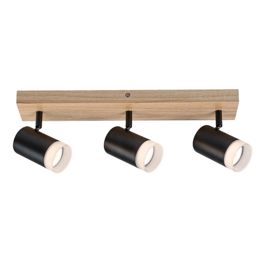 Rabalux - Ceiling spotlight 3xGU10/5W/230V oak