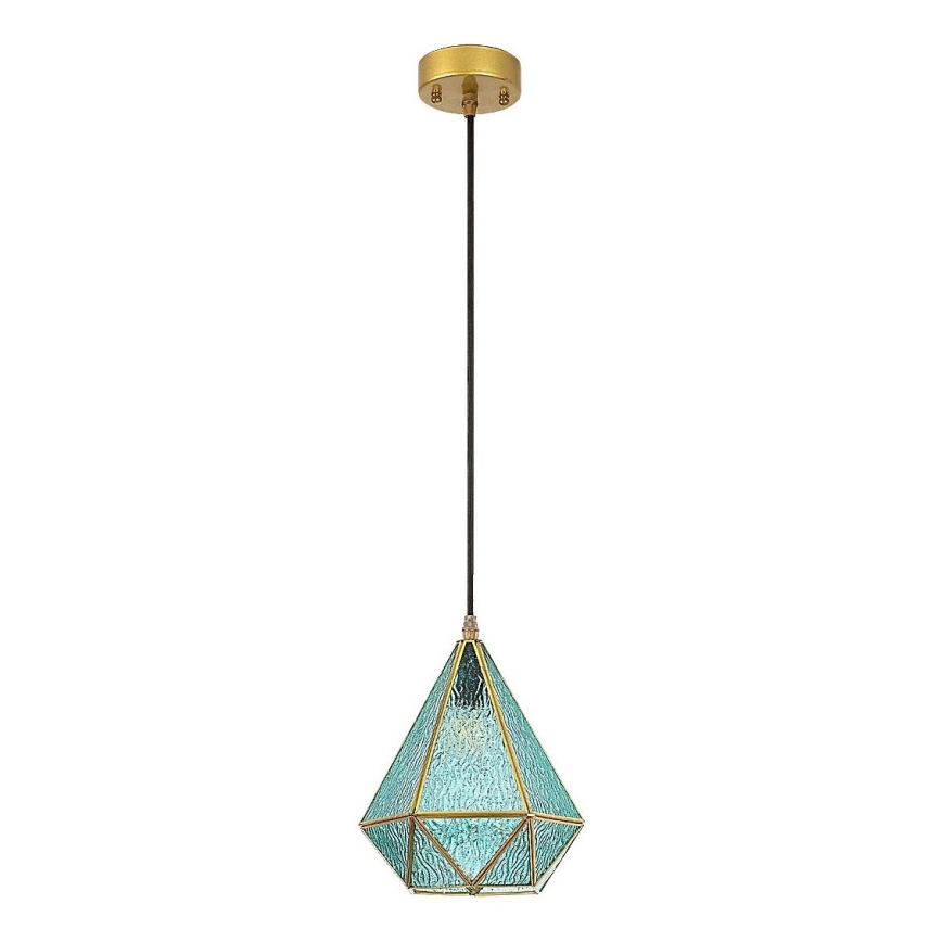 Rabalux - Chandelier on a string 1xE14/40W/230V blue/gold