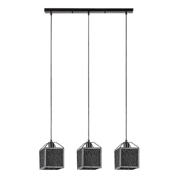 Rabalux - Chandelier on a string 3xE27/40W/230V black