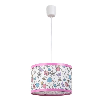Rabalux - Children's chandelier on a string 1xE27/40W/230V pink