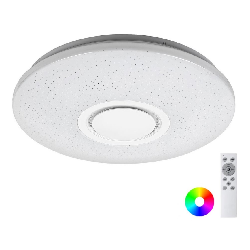 Rabalux - LED RGB Dimmable ceiling light wtih a speaker LED/24W/230V Wi-Fi + remote control