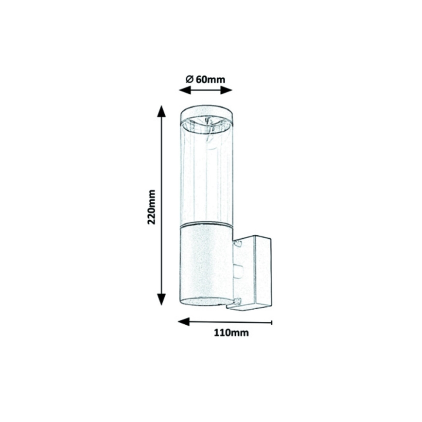 Rabalux - Outdoor wall light 1xGU10/7W/230V IP44