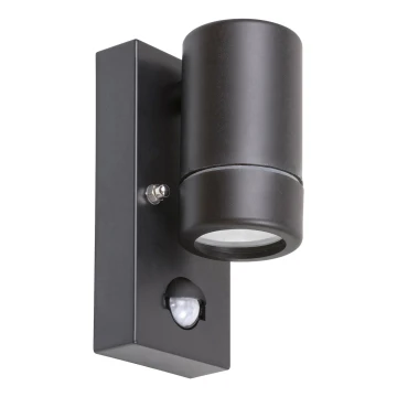 Rabalux - Outdoor wall light with a sensor 1xGU10/10W/230V black IP44