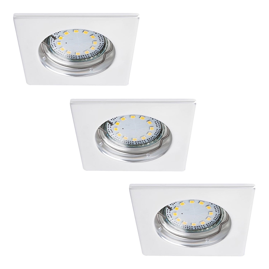 Rabalux - SET 3x LED Bathroom recessed light 1xGU10/3W/230V IP44