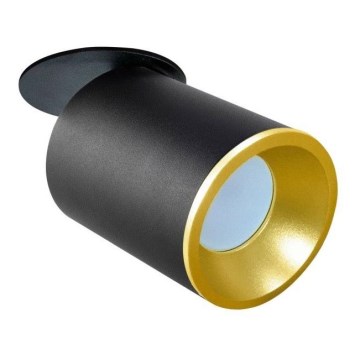 Recessed spotlight PALLAS 1xGU10/10W/230V black/gold