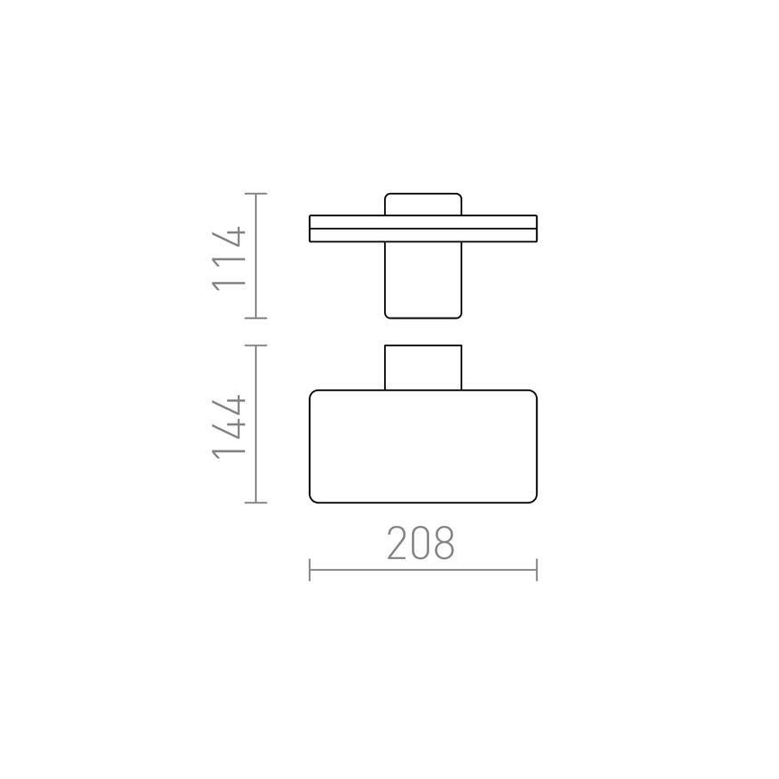 RED - Design Rendl - R11947- LED Outdoor wall light RINA LED/12W/230V IP65