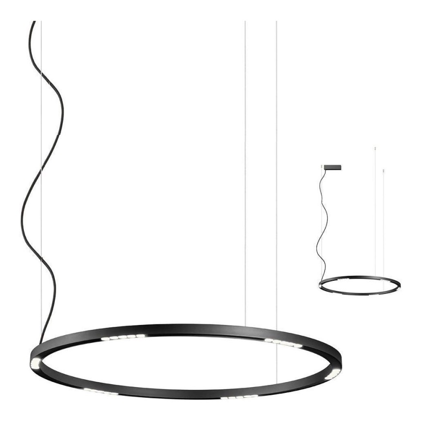 Redo 01-2207 - LED Chandelier on a string UNION LED/50W/230V CRI 90 3000K d. 90 cm black