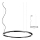 Redo 01-2207 - LED Chandelier on a string UNION LED/50W/230V CRI 90 3000K d. 90 cm black