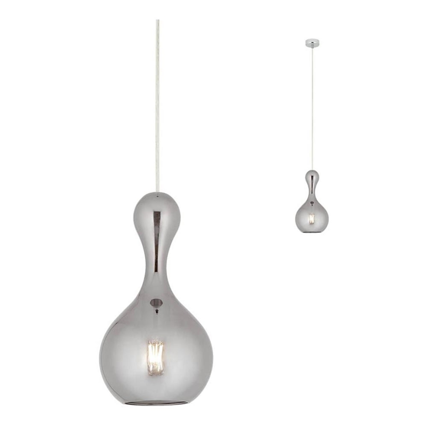 Redo 01-2256 - Chandelier on a string LOB 1xE27/42W/230V d. 18 cm grey