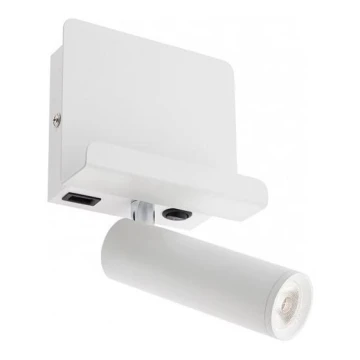 Redo 01-3083 - LED Wall spotlight PANEL LED/3,5W/230V USB white