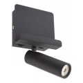 Redo 01-3084 - LED Wall spotlight PANEL LED/3,5W/230V USB black
