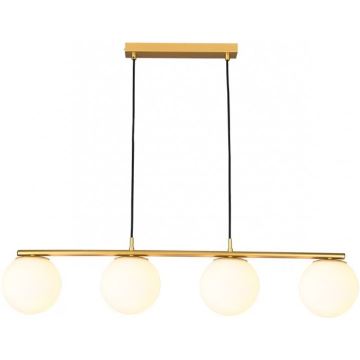 Redo 01-3155 - Chandelier on a string BOWLING 4xE27/42W/230V gold